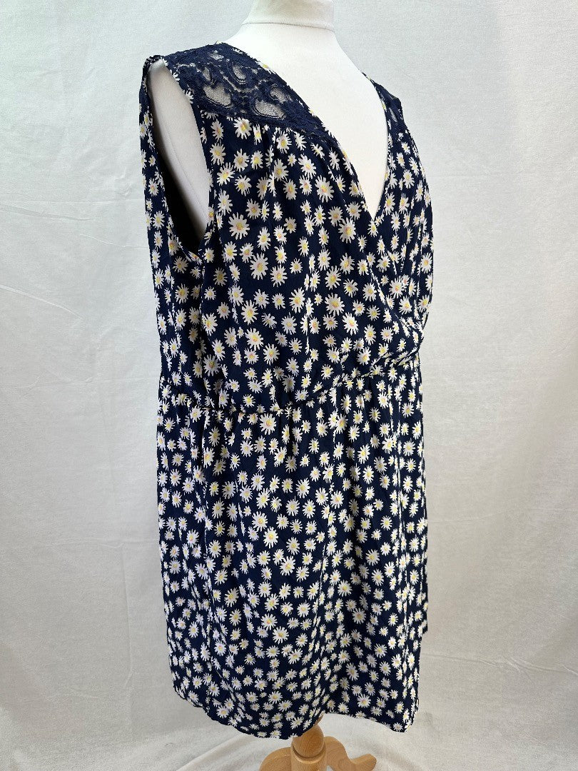 Junarose Ladies Sleeveless Dress w Lace Trim. UK Size 26. - BNWT