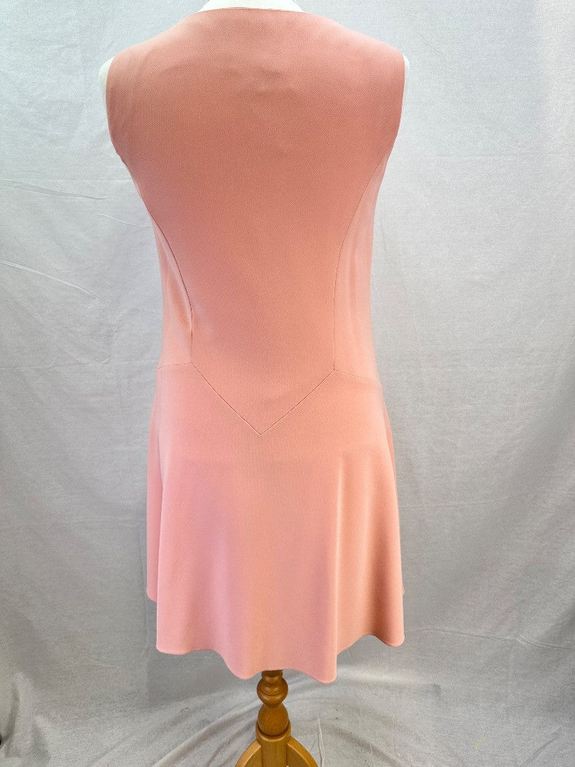 Moschino Boutique Light Pink Knee Length Shift Dress - Size UK 12