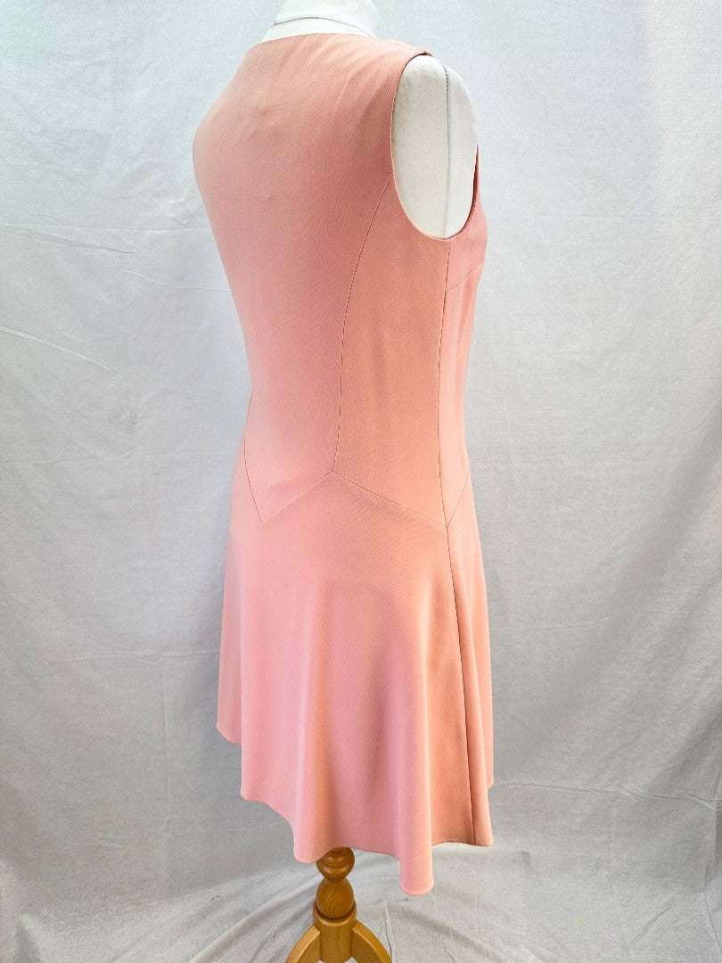 Moschino Boutique Light Pink Knee Length Shift Dress - Size UK 12