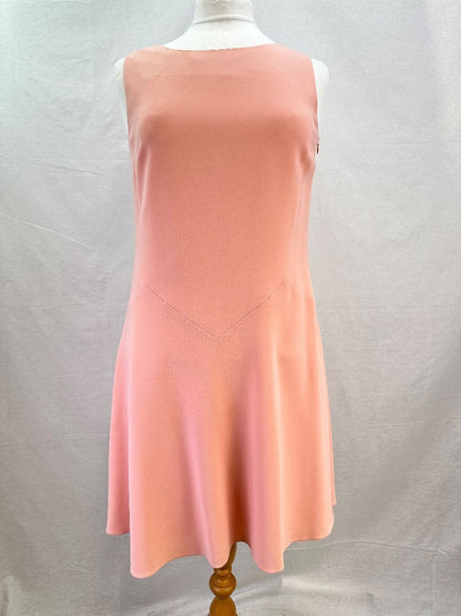 Moschino Boutique Light Pink Knee Length Shift Dress - Size UK 12