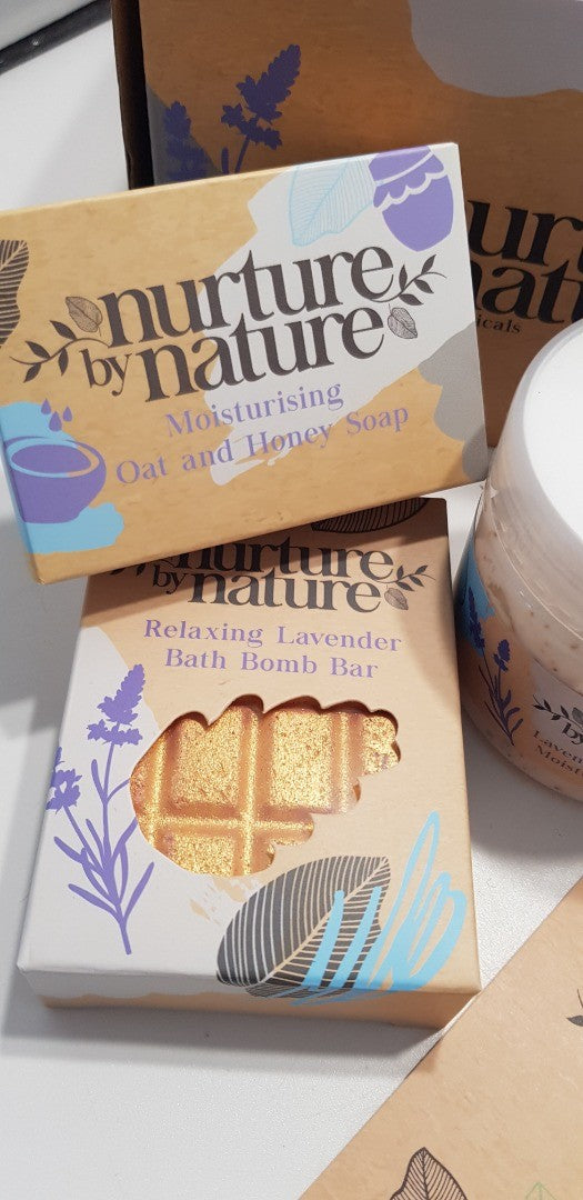 Nurture by Nature Botanicals Gift Set x4 items Time To Relax  New - Incomplete.