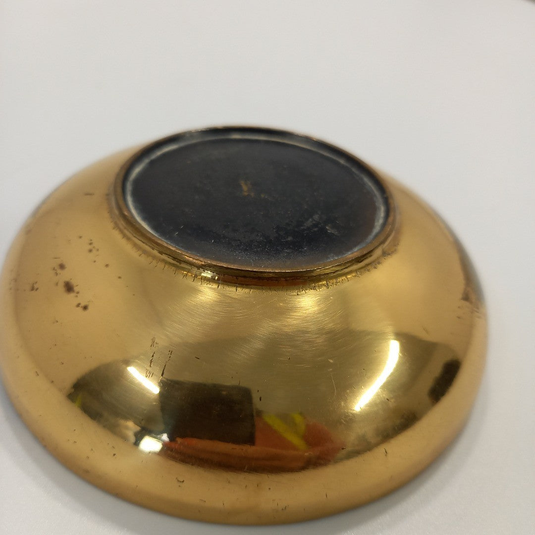 Tibetan Small Solid Brass Bowl -Trinket - 4"