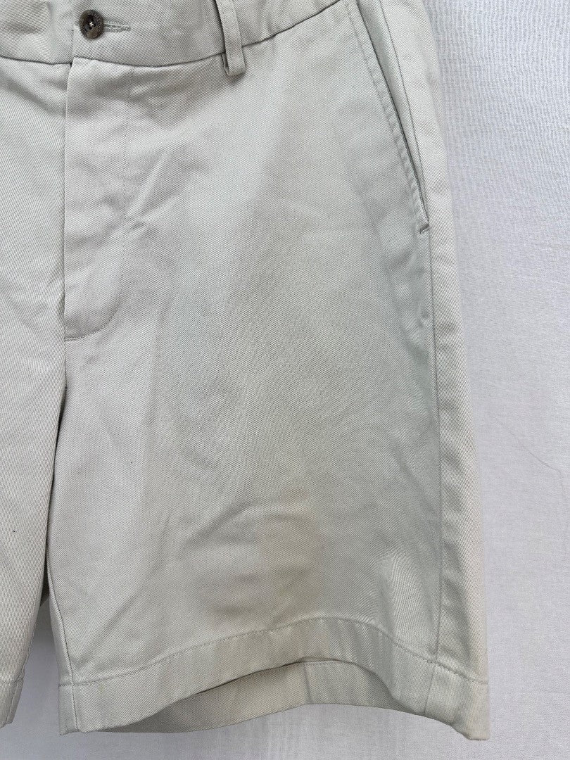 Brooks Brothers Oatmeal Chino Style Shorts W33 100% Cotton VGC