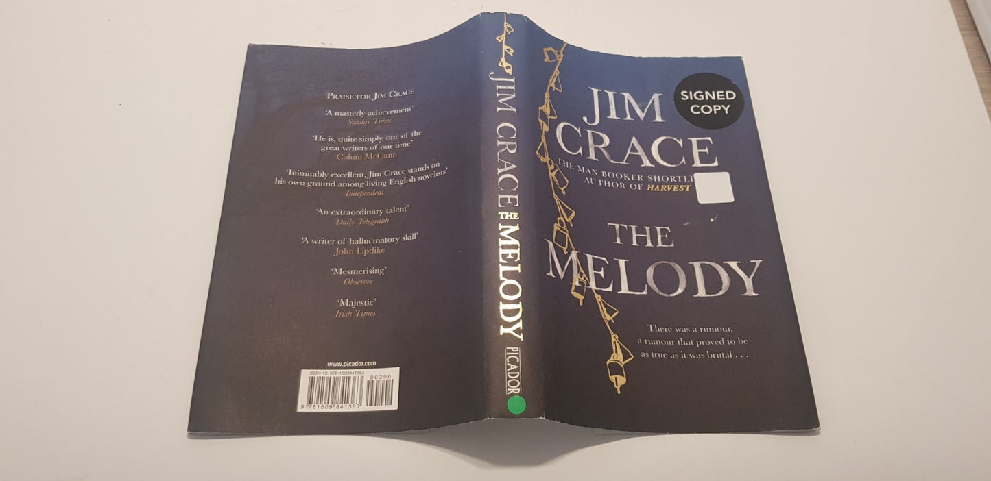 The melody By Jim Grace Hardback Signed 1st Edition Excellent Condition