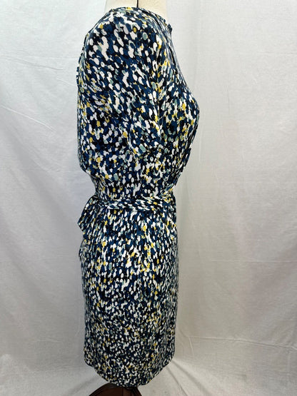 Jigsaw Multicolour Stretchy Pencil Dress Size XS VGC