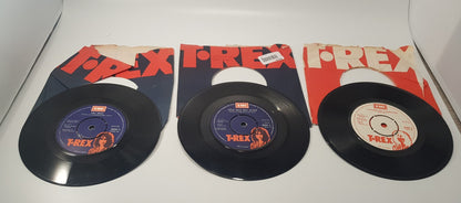 T-Rex 7" Vinyl  Bundle x3 Good Condition