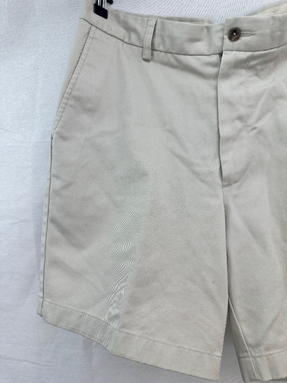 Brooks Brothers Oatmeal Chino Style Shorts W33 100% Cotton VGC