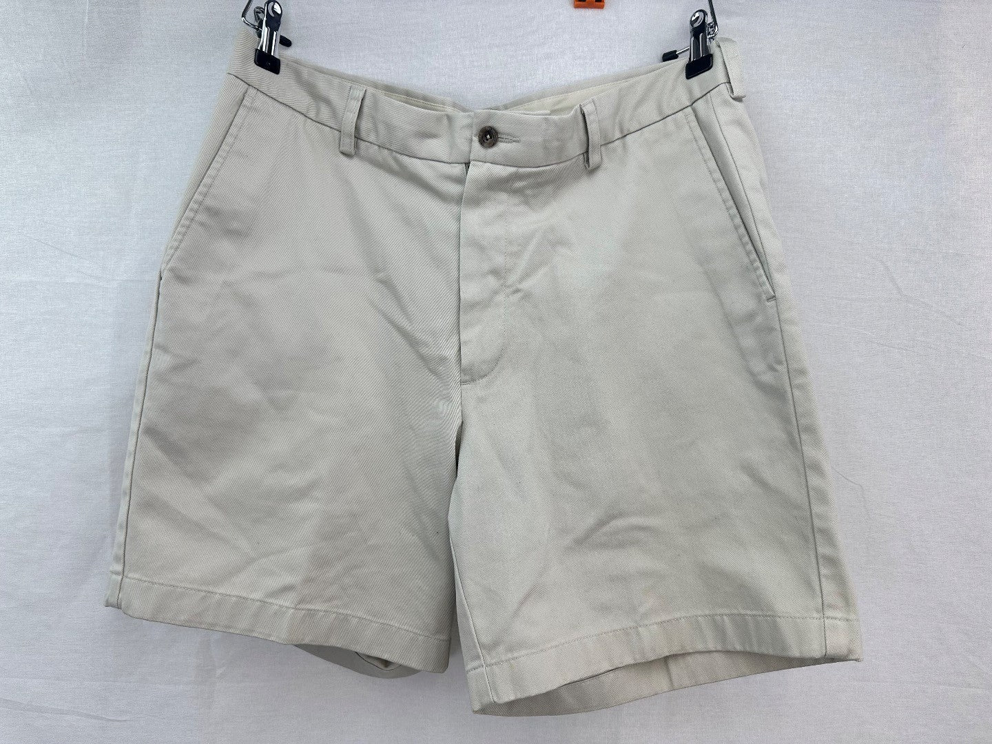 Brooks Brothers Oatmeal Chino Style Shorts W33 100% Cotton VGC