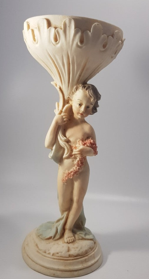 Aquasantry Alabaster Powder Figurine By FARO Vintage VGC