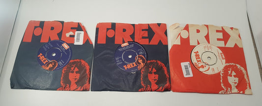 T-Rex 7" Vinyl  Bundle x3 Good Condition