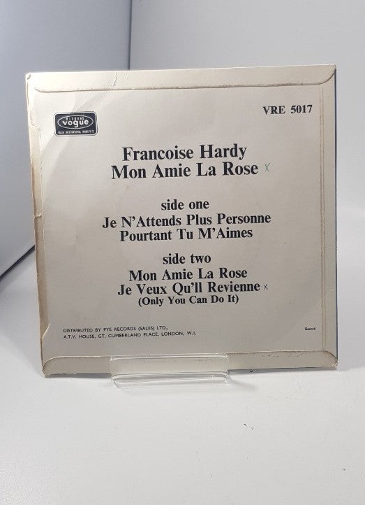 Francoise Hardy 7" Original 1964 Vinyl Mon Amie La Rose Vintage/Rare VGC