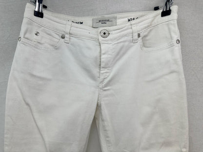 Weekend MaxMara Cropped Capri Flare White Jeans W19 Size 10 VGC