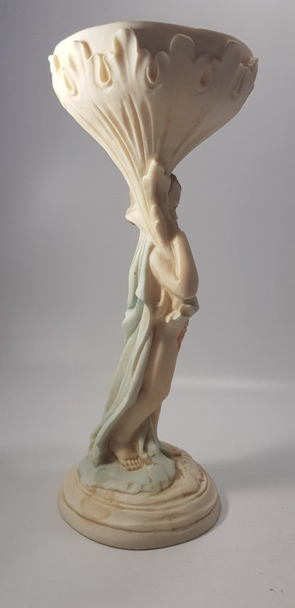 Aquasantry Alabaster Powder Figurine By FARO Vintage VGC