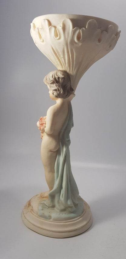 Aquasantry Alabaster Powder Figurine By FARO Vintage VGC