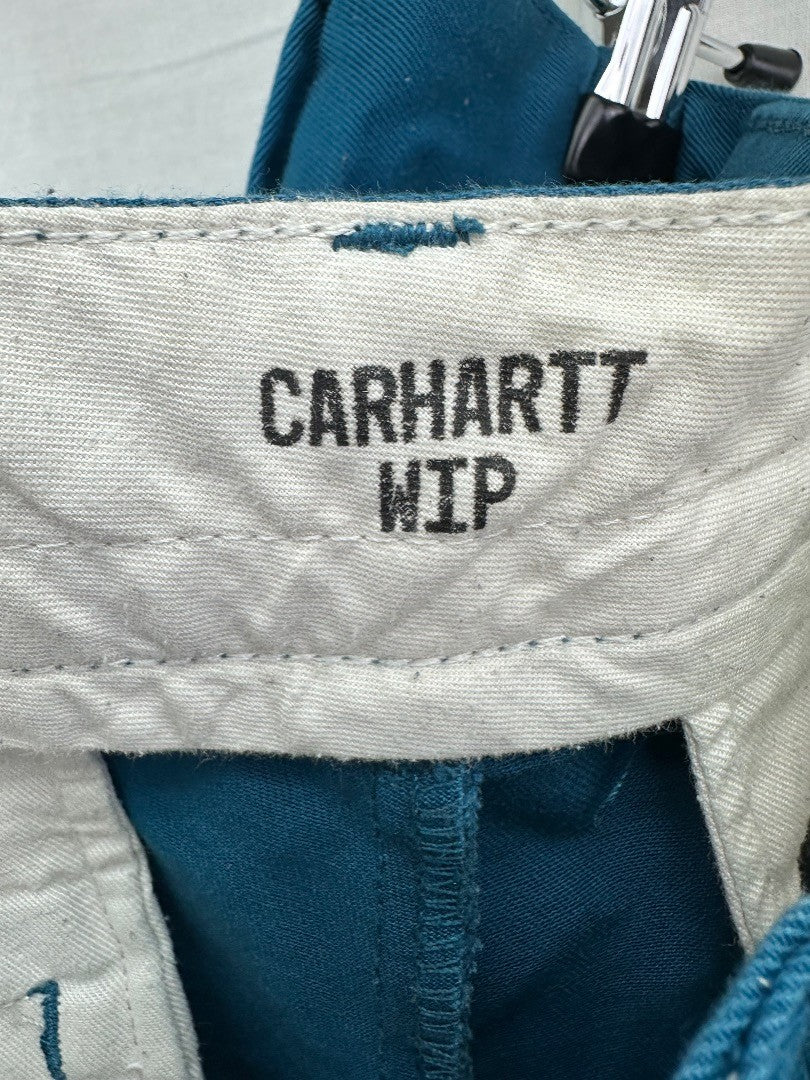 Carhartt Teal Green Wip Trousers 30W 32L VGC