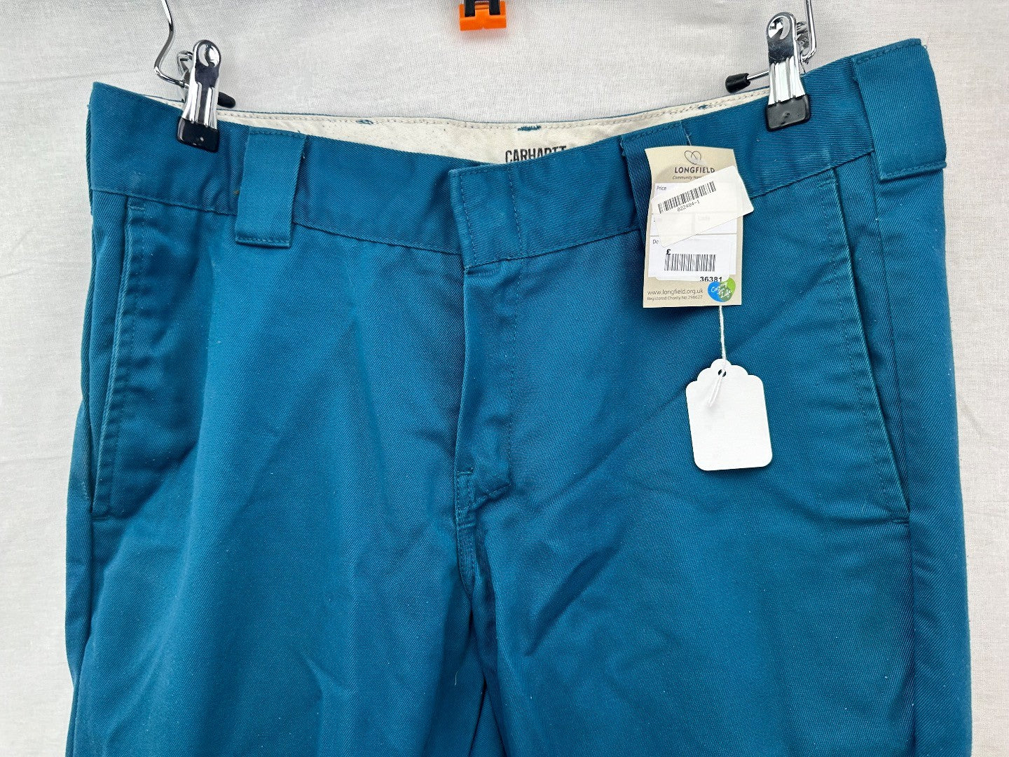 Carhartt Teal Green Wip Trousers 30W 32L VGC