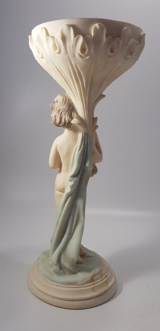 Aquasantry Alabaster Powder Figurine By FARO Vintage VGC