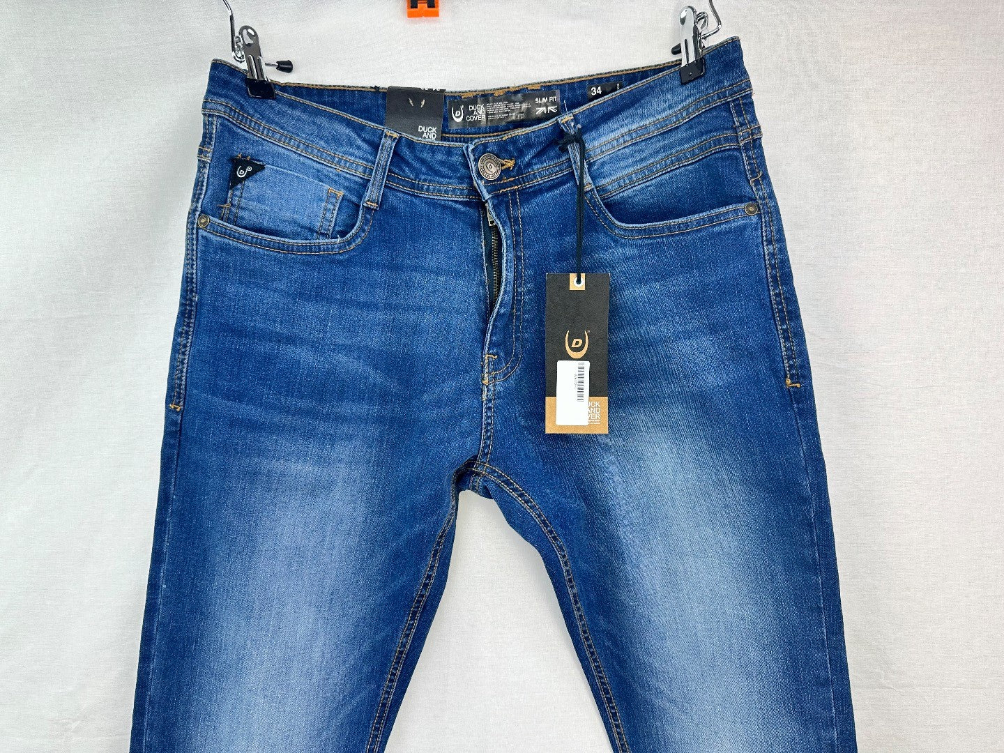 Duck & Cover Blue Slim Fit Mens Jeans 34W32L BNWT