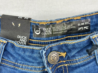 Duck & Cover Blue Slim Fit Mens Jeans 34W32L BNWT