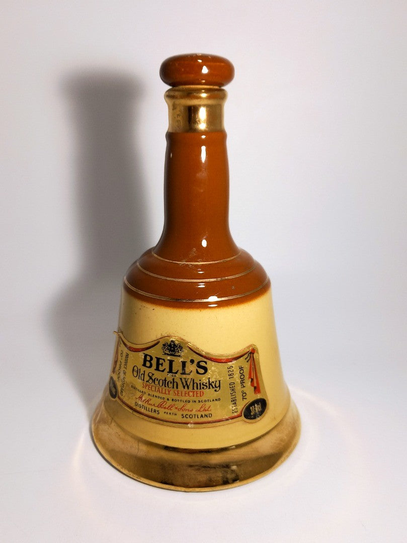 Bell's Old Scotch Whiskey, Bell Shaped Vintage Empty Bottle / Decanter 13 fl oz