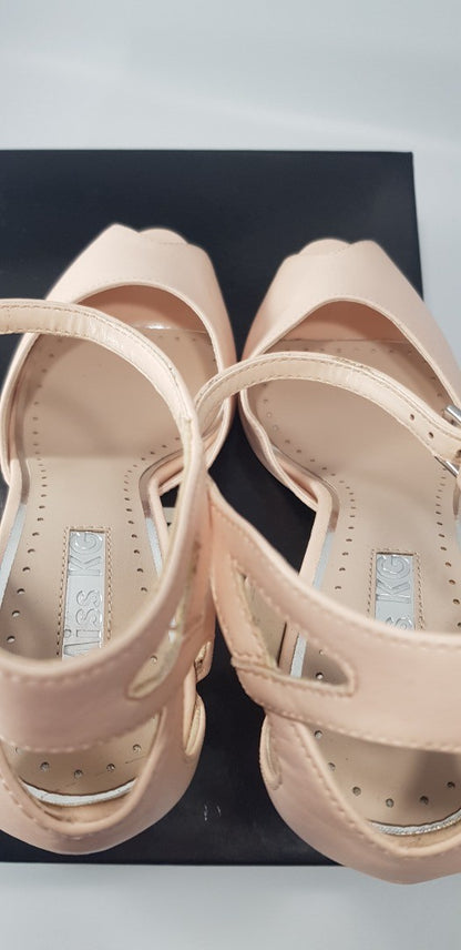 Miss KG Nude High Heels Ankle Strap Size 6.5 (euro 40) Nearly New In Box