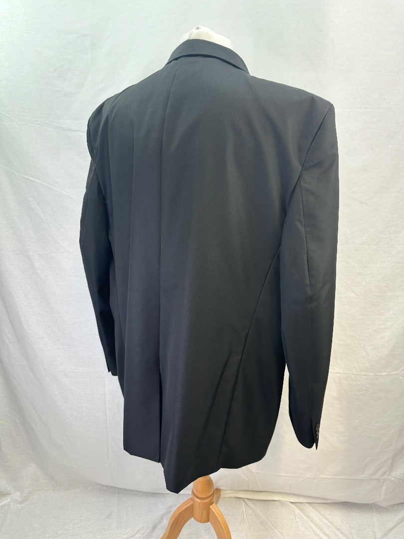 William & Brown Black Evening Blazer Size 56L Regular Fit VGC