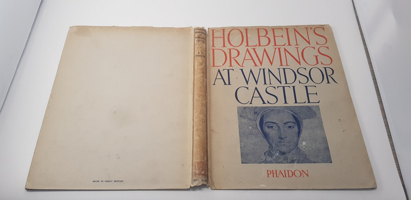 Holbein's Drawings at Windsor Castle By Phaidon Hardback 1945 with Dust Jacket Vintage