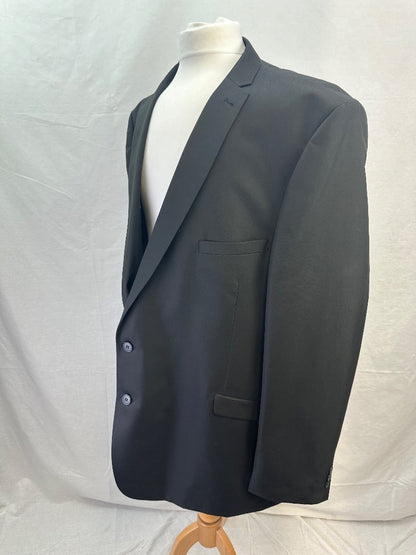 William & Brown Black Evening Blazer Size 56L Regular Fit VGC