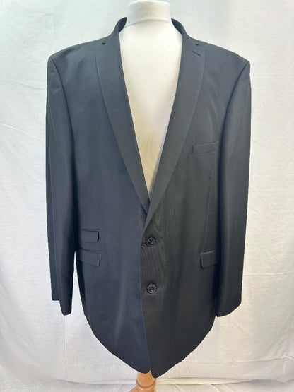 William & Brown Black Evening Blazer Size 56L Regular Fit VGC