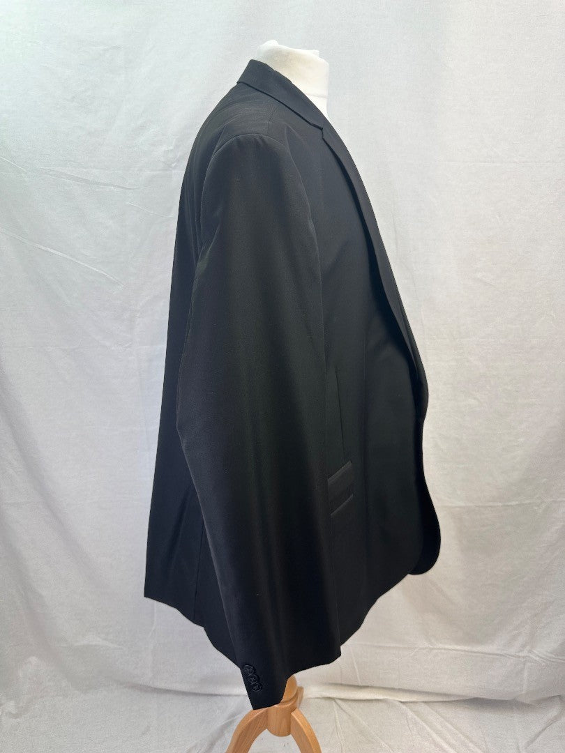 William & Brown Black Evening Blazer Size 56L Regular Fit VGC