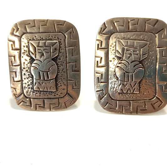 Alpaca Cufflinks - Mexico - Silver Hallmarked. -