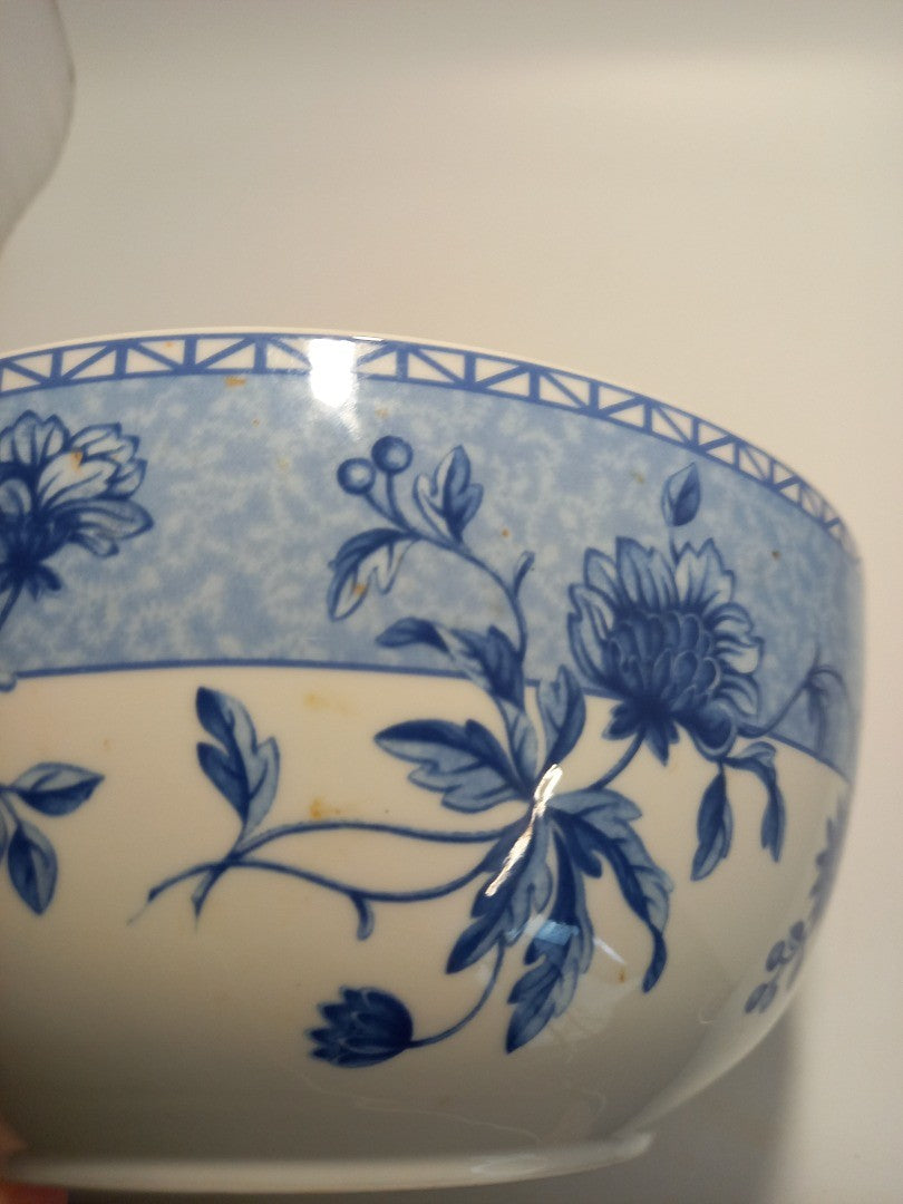 Wedgwood Mikado Bowl Large, Home Blue and White Floral Round Serving Dish