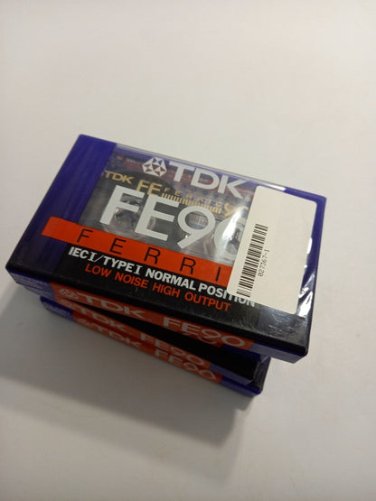 TDK Cassette Tape FE90, 4x Blank Media IECI / Type I