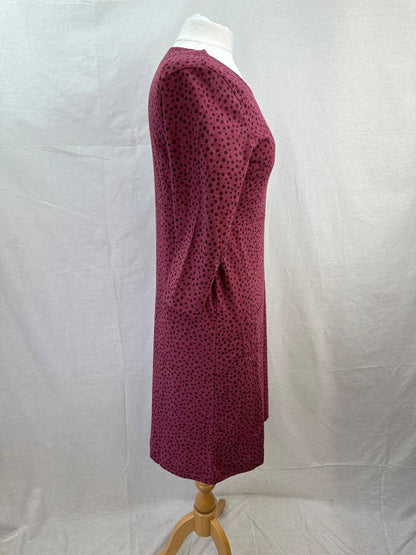 Weird Fish Mulled Wine Jersey Dress Size 12 BNWT