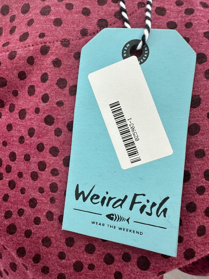 Weird Fish Mulled Wine Jersey Dress Size 12 BNWT