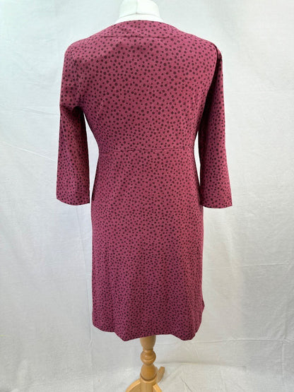 Weird Fish Mulled Wine Jersey Dress Size 12 BNWT