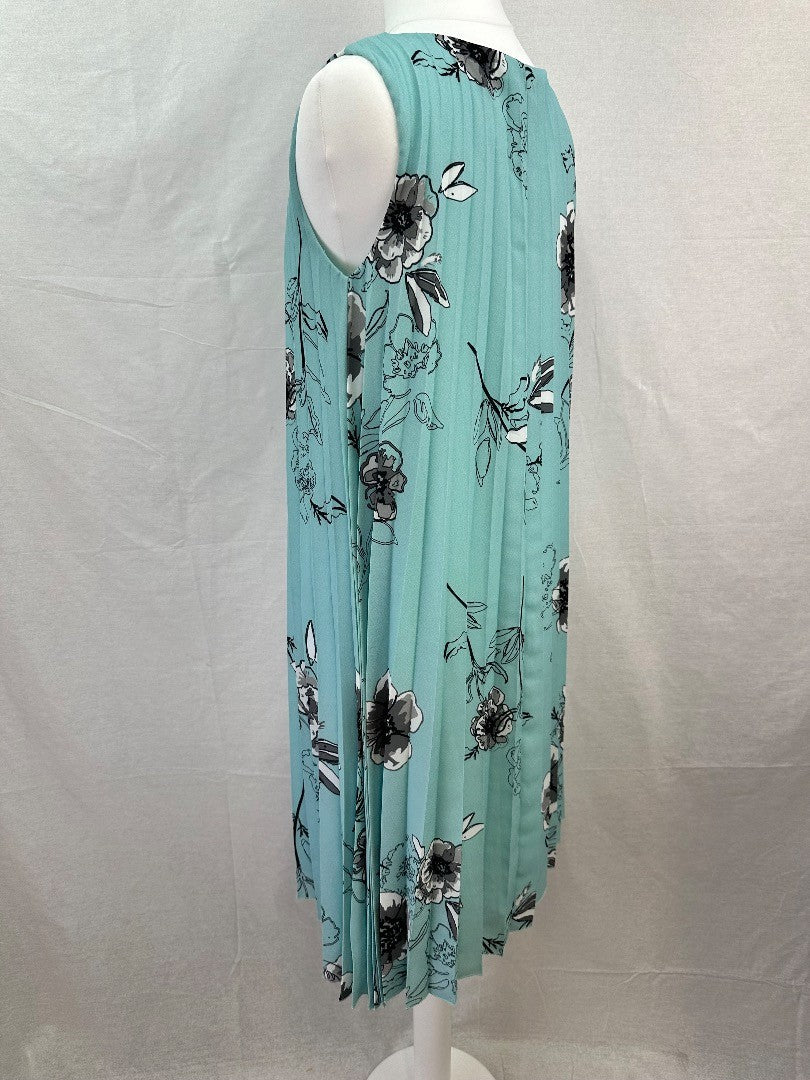 Fair Lady Aqua Green Floral Dress Size 10 BNWT