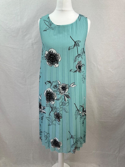 Fair Lady Aqua Green Floral Dress Size 10 BNWT