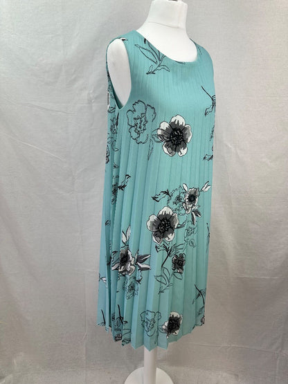 Fair Lady Aqua Green Floral Dress Size 10 BNWT