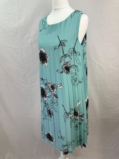 Fair Lady Aqua Green Floral Dress Size 10 BNWT