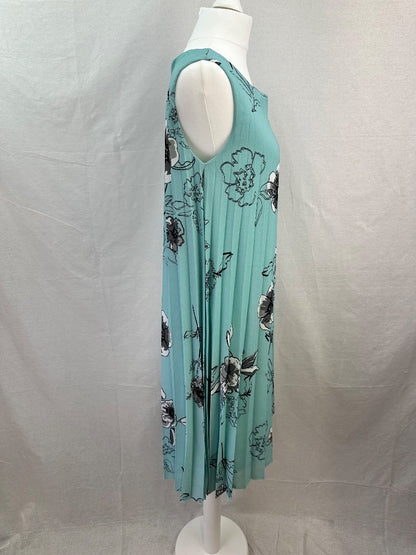 Fair Lady Aqua Green Floral Dress Size 10 BNWT