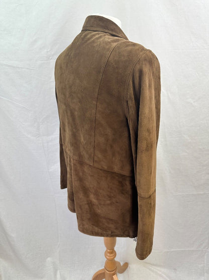 Cousins Of Cheltenham Suede Zip up Mens Jacket 40in Chest