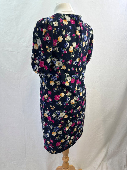 Ralph Lauren Floral Knee Length Dress Size 8 Excellent Condition