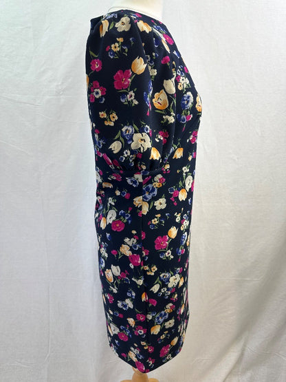 Ralph Lauren Floral Knee Length Dress Size 8 Excellent Condition