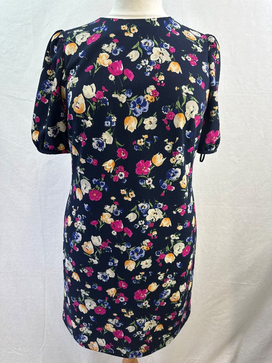 Ralph Lauren Floral Knee Length Dress Size 8 Excellent Condition