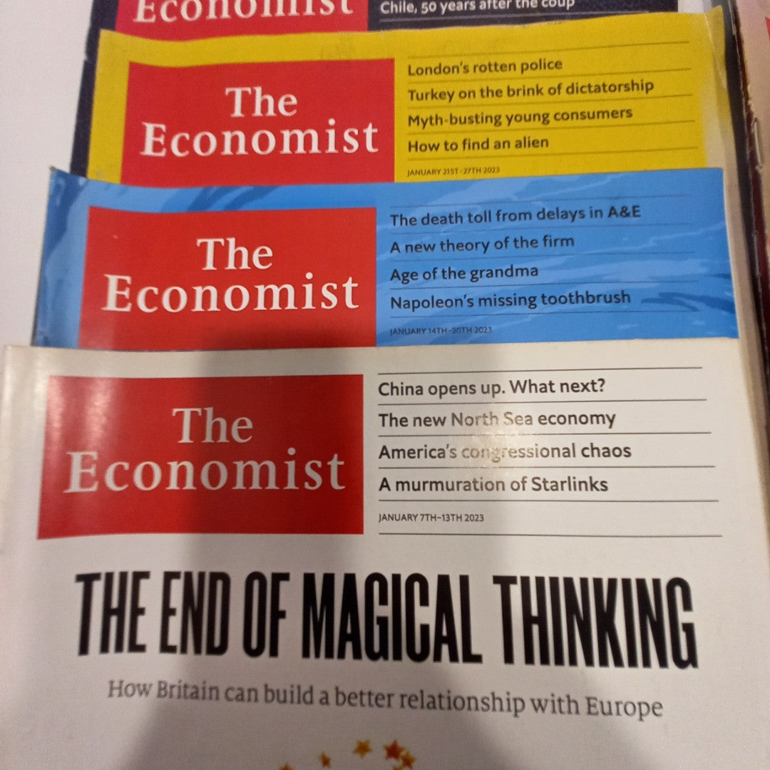 The Economist Magazine Bundle - 7 Mags - Oct 22 onwards