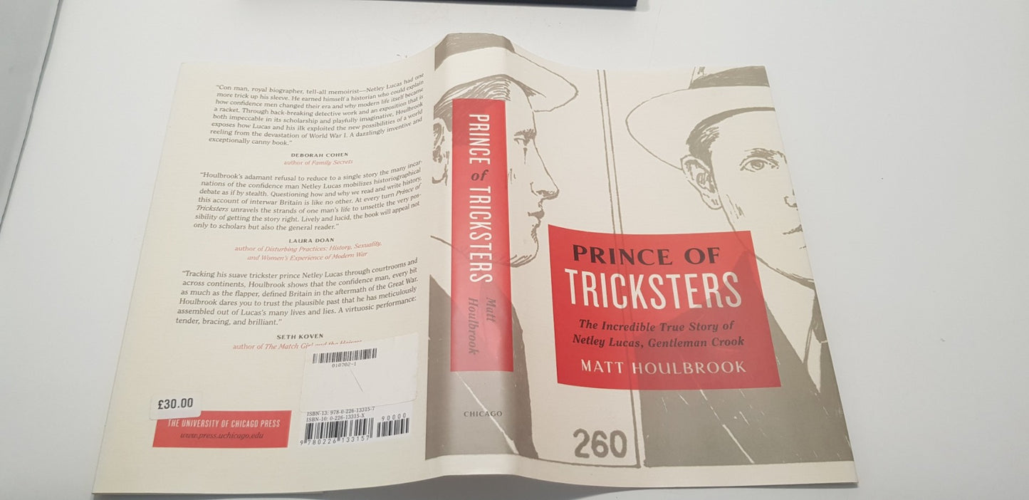 Prince Of Tricksters By Matt Houlbrook Hardback Excellent Condition