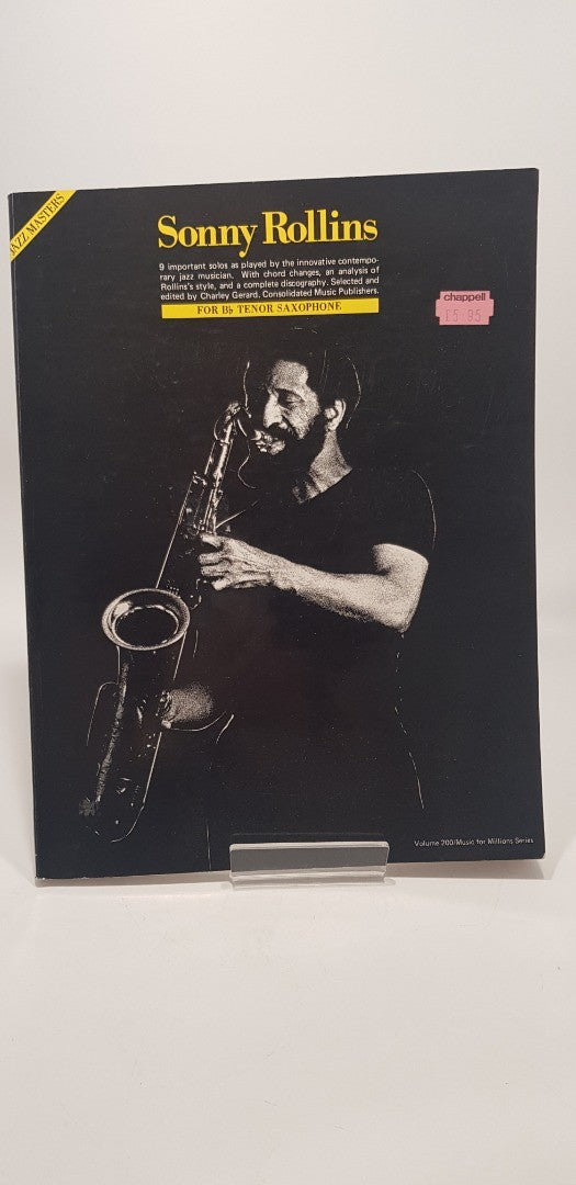 Sonny Rollins Jazz Masters Series Published by Music Sales America 1992 Paperback VGC