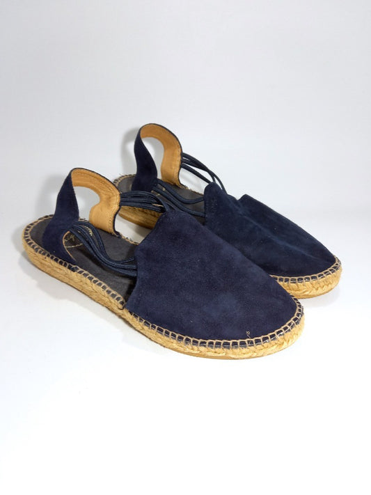 Toni Pons Sandals Espadrilles, Women's Size 5 Navy Blue Suede Shoes