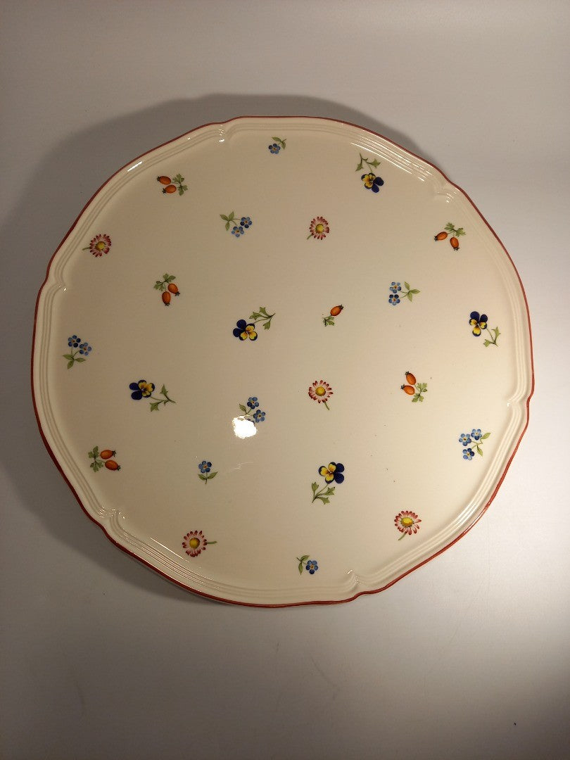 Villeroy & Boch Plate Cake, Petite Fleur Round Floral Platter 30 cm Serveware